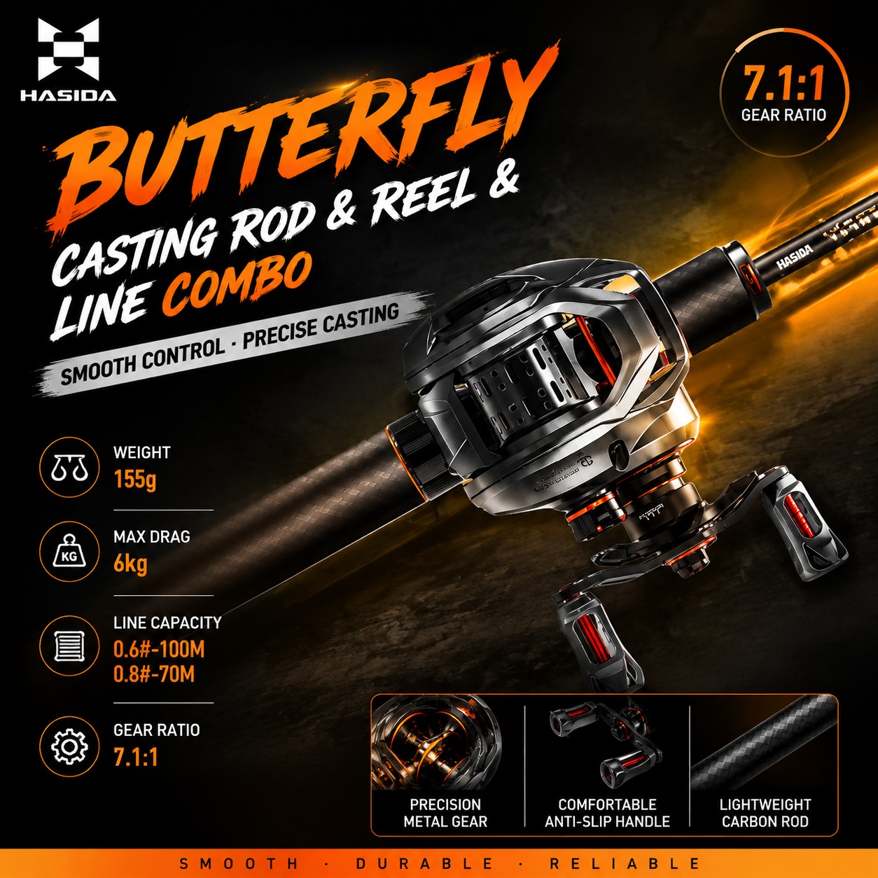 Fishing Rod Carbon Fiber - HASIDA BFS Karbon Fiber Olta Kamışı