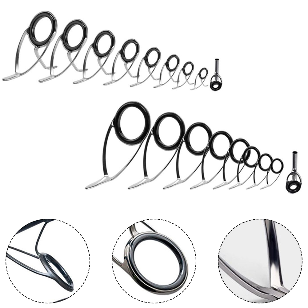 9 adet olta kılavuzu seramik y - Fishing Rod Tip Replacement incelemesi ve fiyatı