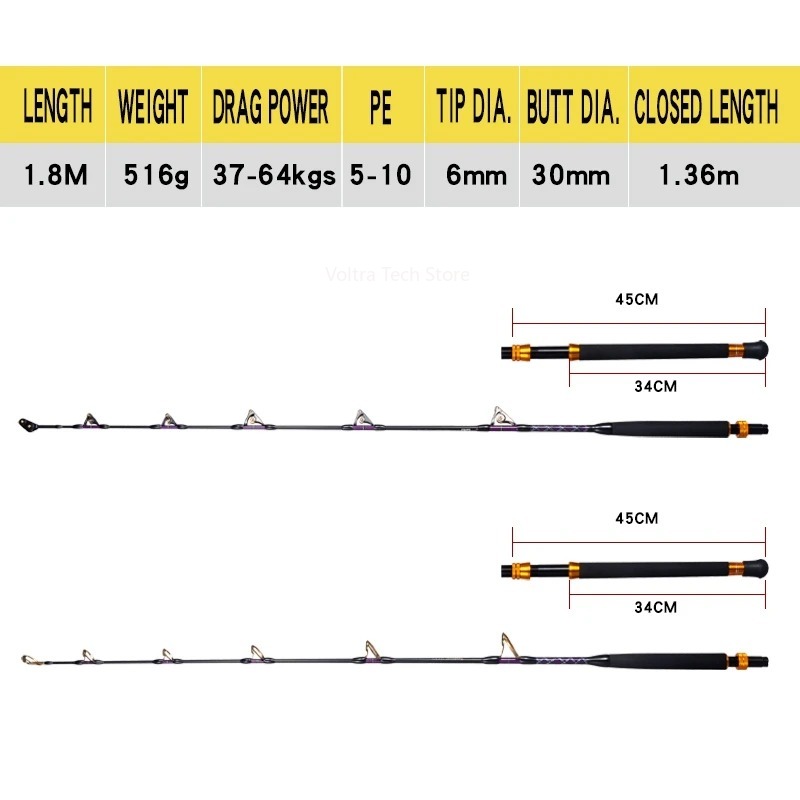 Lurekiller Güçlü Karbon Oyun O - Fishing Rod Boat incelemesi ve fiyatı